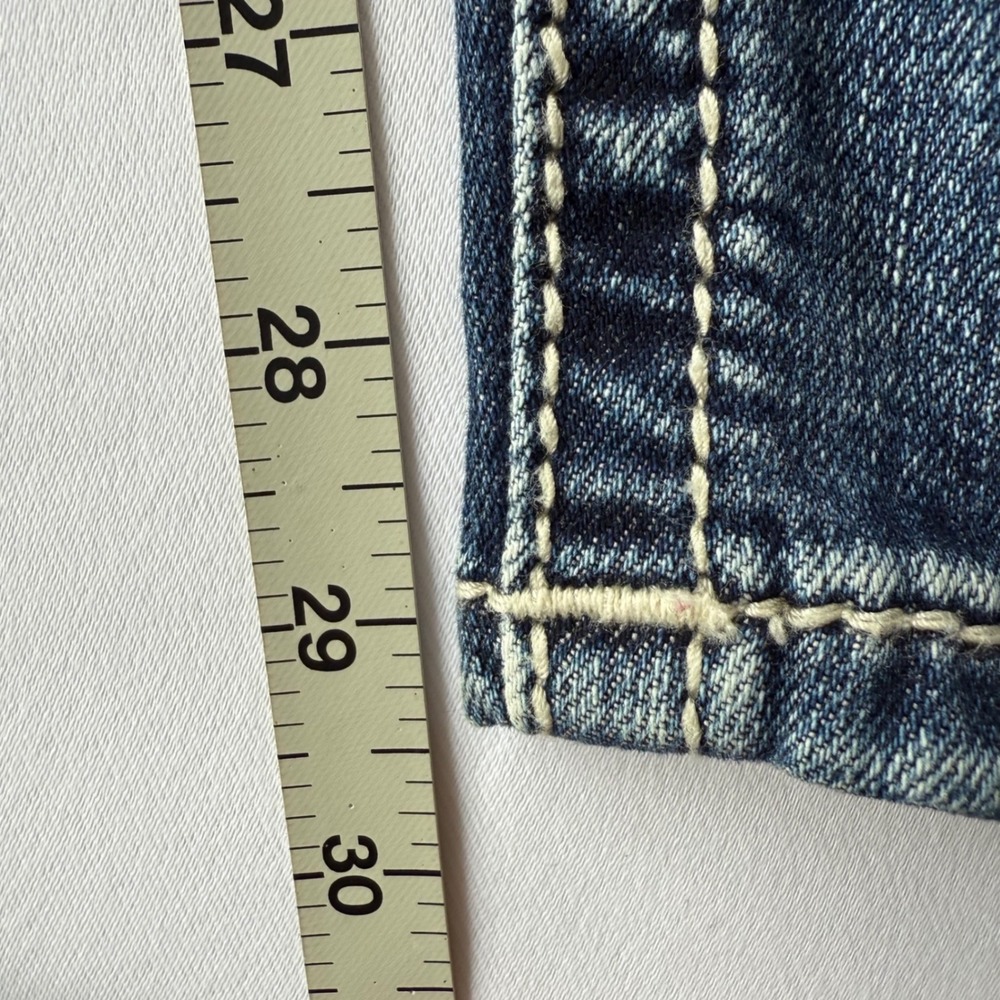 Miss Me Mid Rise Skinny Jeans Womens 33 Blue Embroidered Flap Pocket M9226S - Picture 7 of 16